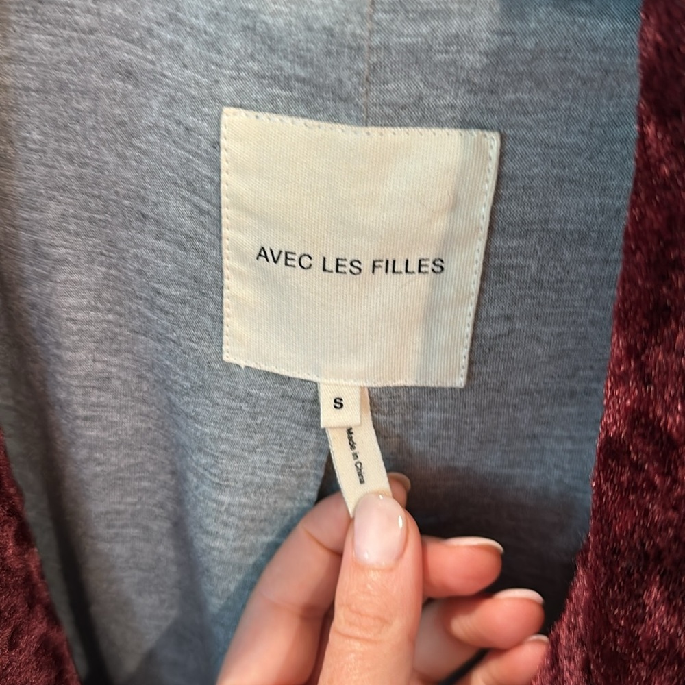 Avec les Filles Jacket burgundy - Picture 3 of 6